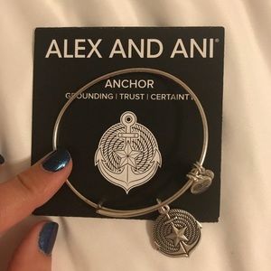 Alex and Ani Anchor Silver Bracelet